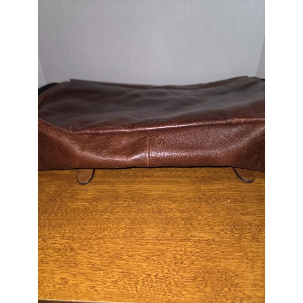 FOSSIL Brown‎ Leather COGNAC Laptop Messenger Or Briefcase